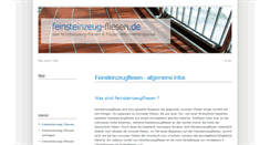 Desktop Screenshot of feinsteinzeug-fliesen.de
